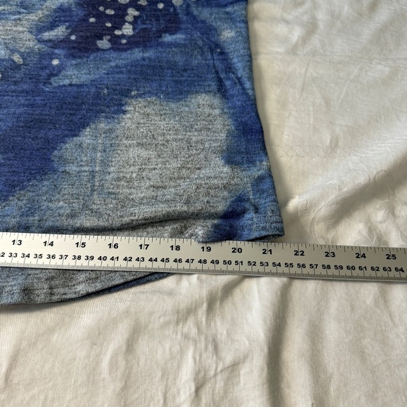 Claire Desjardins‎ Women's Blue Art to Wear 3/4 Dolman Sleeve Top Medium - Picture 11 of 12